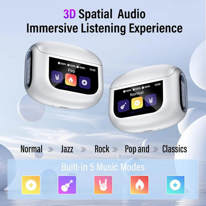 Huien 076D Pro True Wireless Earbuds: ANC, ENC, Touch Screen, Gaming