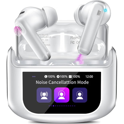 Huien 076D Pro True Wireless Earbuds: ANC, ENC, Touch Screen, Gaming